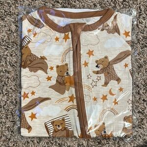 Little Sleepies Brown Bear Zippy Pajamas